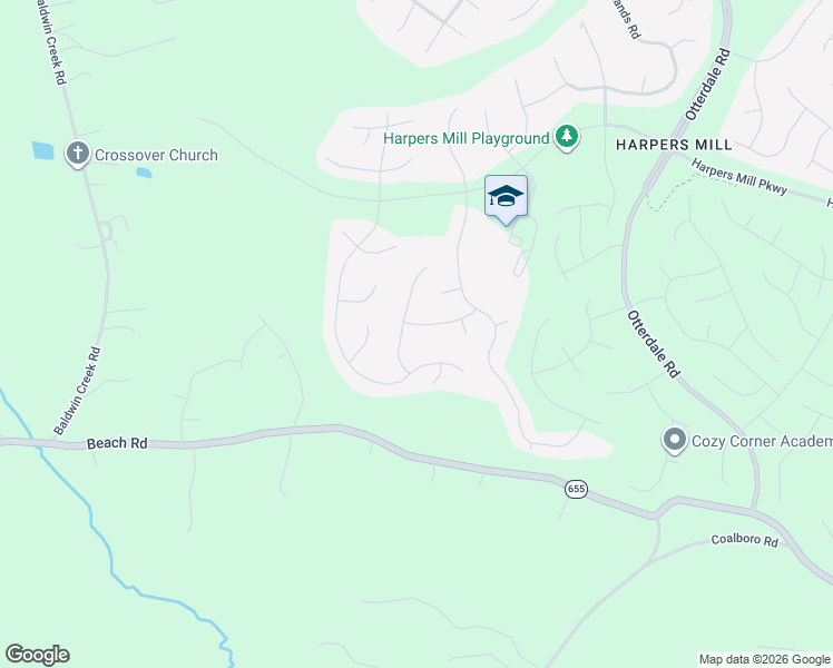 map of restaurants, bars, coffee shops, grocery stores, and more near 16125 Turquoise Drive in Chesterfield