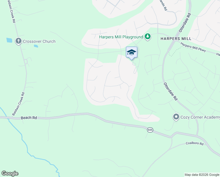 map of restaurants, bars, coffee shops, grocery stores, and more near 16125 Turquoise Drive in Chesterfield