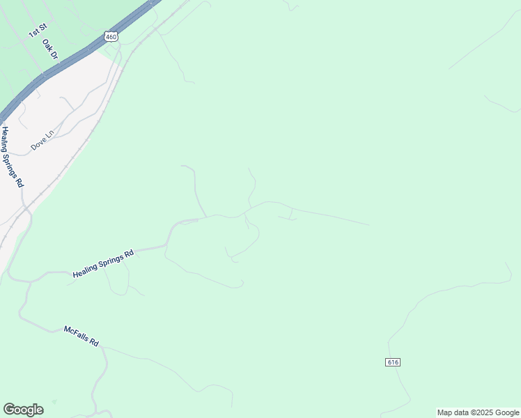 map of restaurants, bars, coffee shops, grocery stores, and more near 1514 Healing Springs Road in Blue Ridge