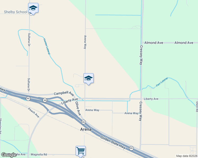 map of restaurants, bars, coffee shops, grocery stores, and more near 6186 Arena Way in Livingston