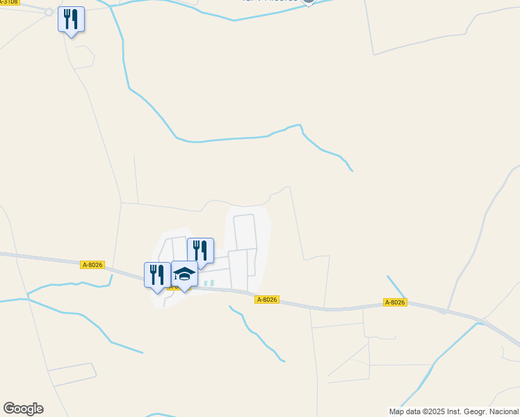 map of restaurants, bars, coffee shops, grocery stores, and more near 38 Calle Tamarindo in Alcalá de Guadaíra