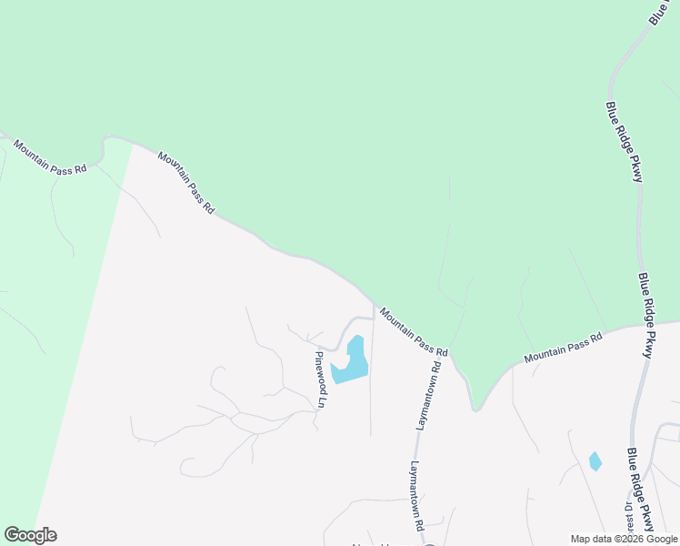 map of restaurants, bars, coffee shops, grocery stores, and more near 2470-2532 Mountain Pass Road in Troutville
