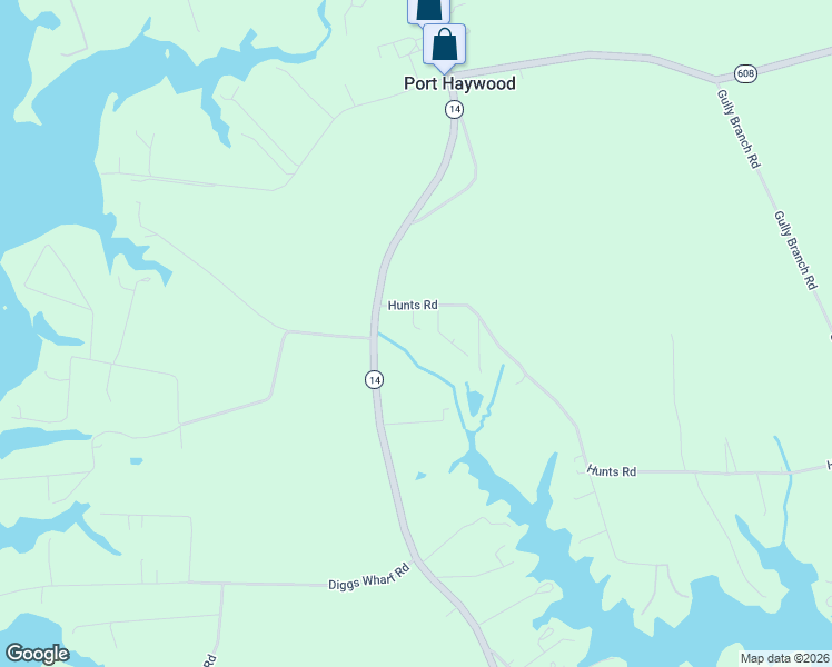 map of restaurants, bars, coffee shops, grocery stores, and more near 78 Hunts Road in Port Haywood