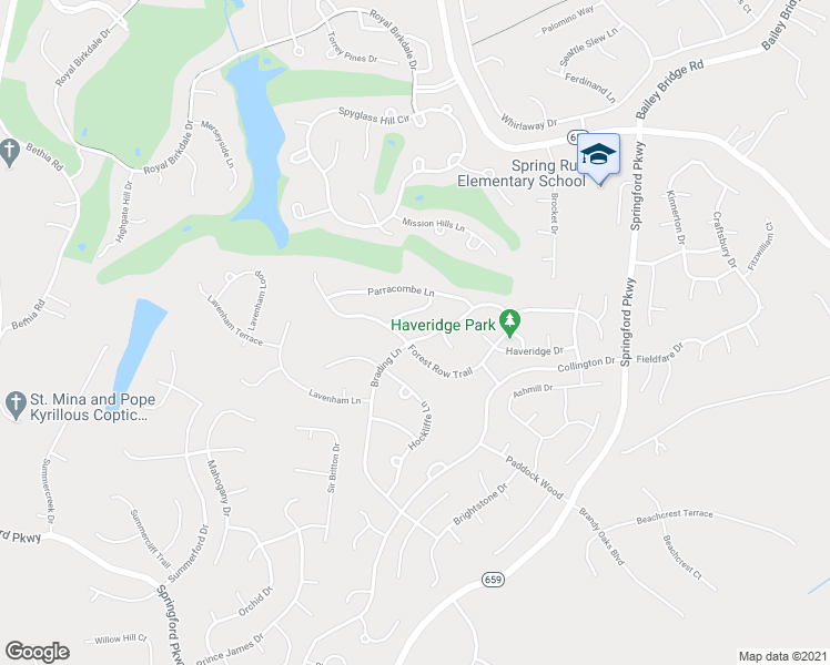 map of restaurants, bars, coffee shops, grocery stores, and more near 9818 Brading Lane in Midlothian