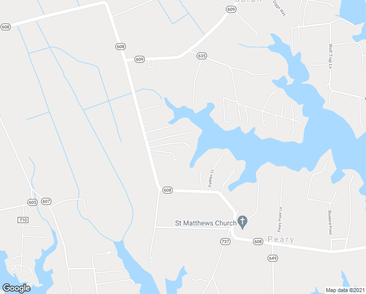 map of restaurants, bars, coffee shops, grocery stores, and more near 725 Potato Neck Road in Port Haywood