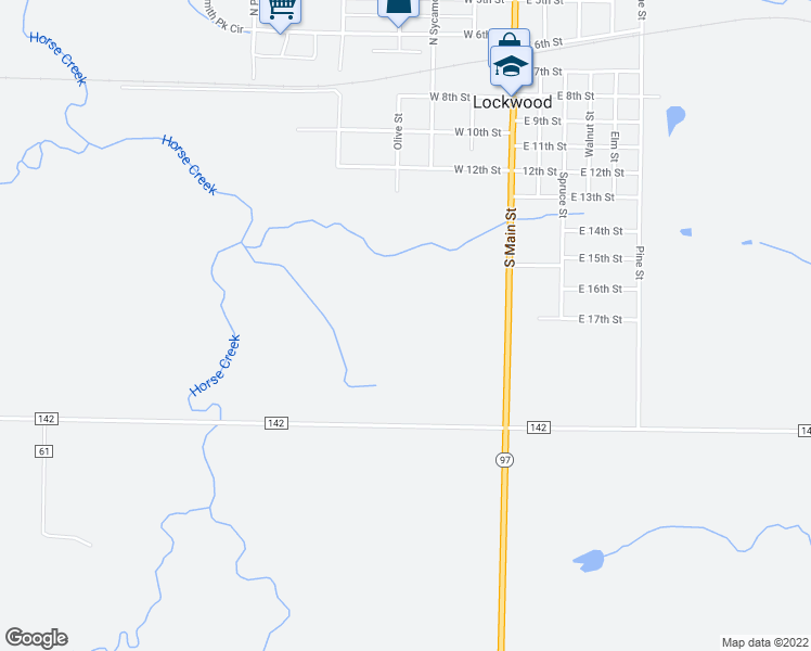 map of restaurants, bars, coffee shops, grocery stores, and more near in Lockwood