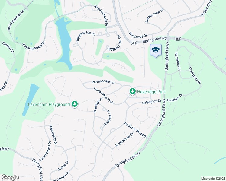 map of restaurants, bars, coffee shops, grocery stores, and more near 9730 Brading Lane in Midlothian