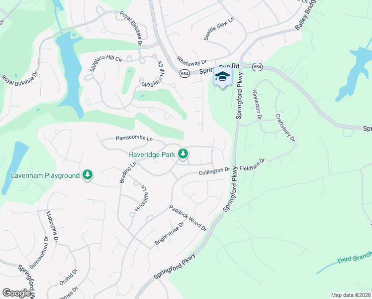 map of restaurants, bars, coffee shops, grocery stores, and more near 9607 Wivenhaust Road in Midlothian
