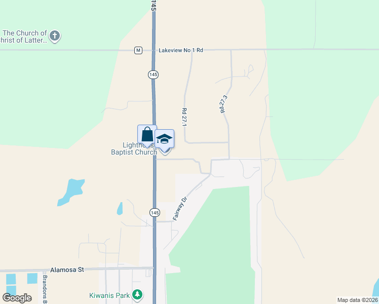 map of restaurants, bars, coffee shops, grocery stores, and more near 11629 Road 27.1 in Dolores