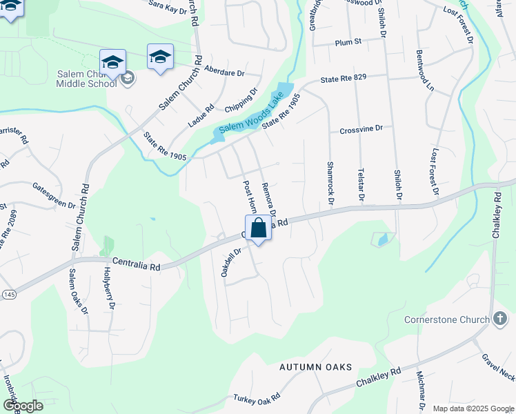 map of restaurants, bars, coffee shops, grocery stores, and more near 10107 Post Horn Drive in Richmond