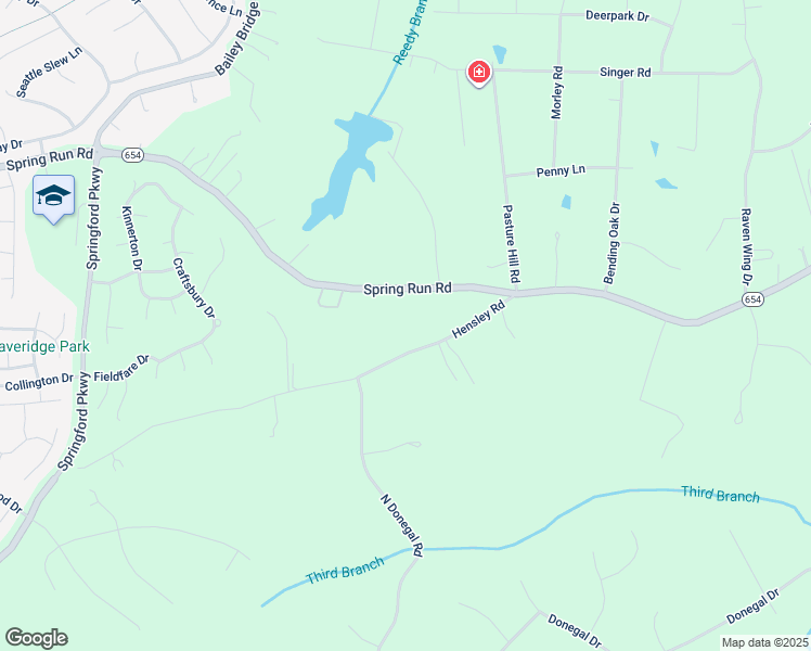 map of restaurants, bars, coffee shops, grocery stores, and more near 13120 Hensley Road in Midlothian
