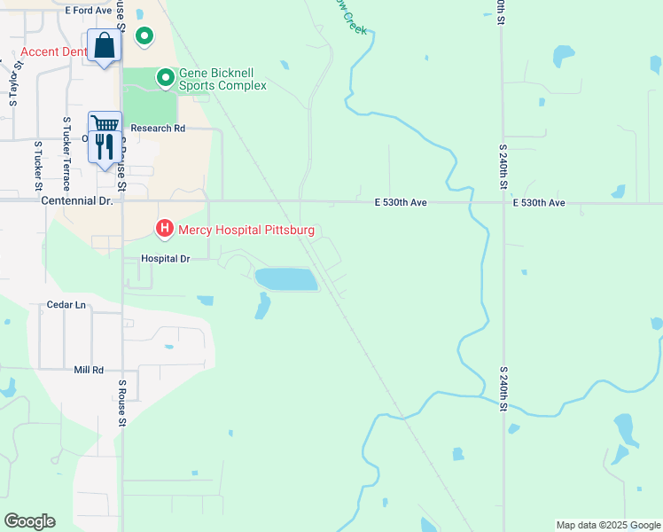 map of restaurants, bars, coffee shops, grocery stores, and more near 2711 Springdale Street in Pittsburg