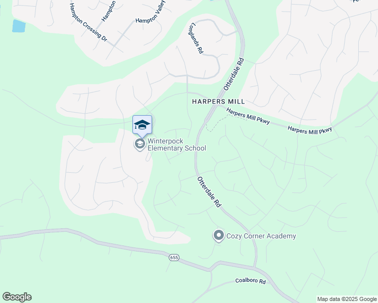 map of restaurants, bars, coffee shops, grocery stores, and more near 9000 Blooming Court in Chesterfield