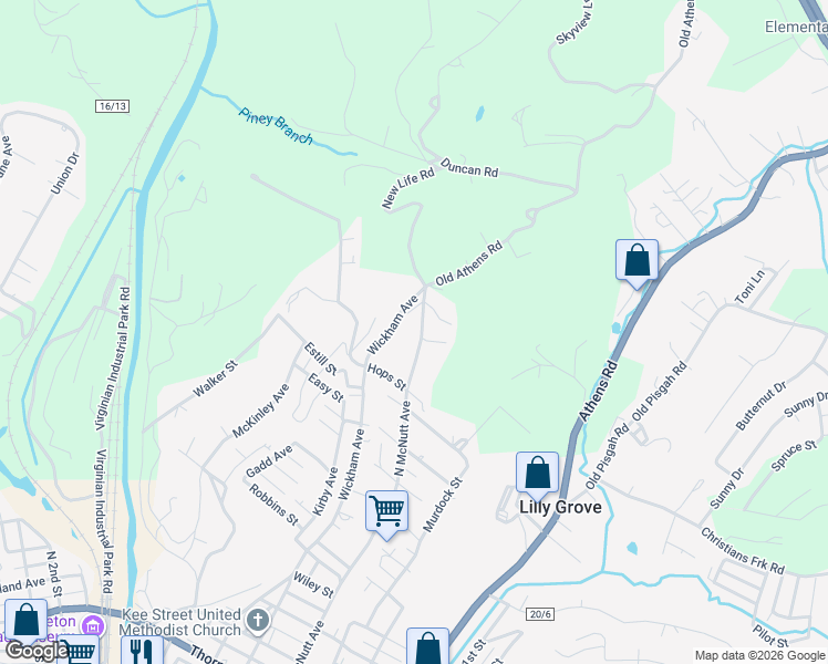 map of restaurants, bars, coffee shops, grocery stores, and more near 38-60 County Highway 44/10 in Princeton