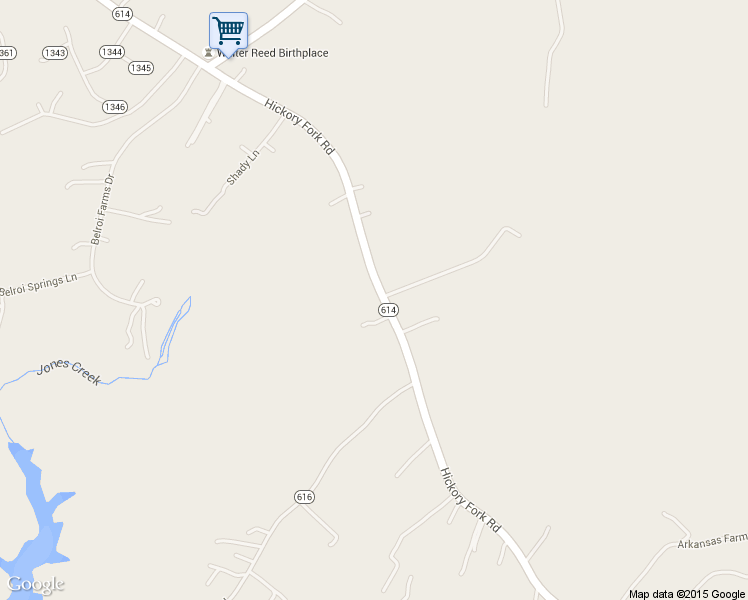 map of restaurants, bars, coffee shops, grocery stores, and more near 4424 Hickory Fork Road in Gloucester Courthouse