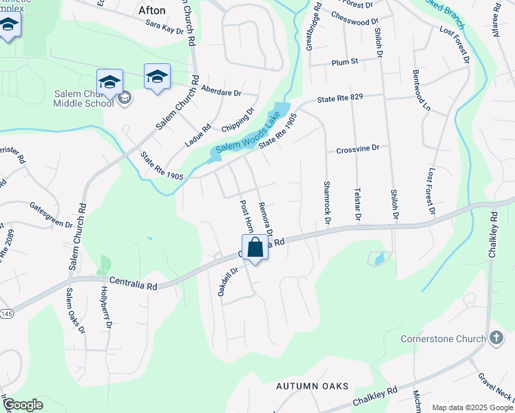 map of restaurants, bars, coffee shops, grocery stores, and more near 10018 Remora Drive in Richmond