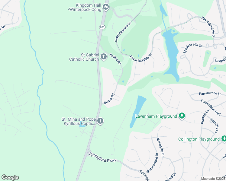 map of restaurants, bars, coffee shops, grocery stores, and more near 9208 Bethia Road in Chesterfield