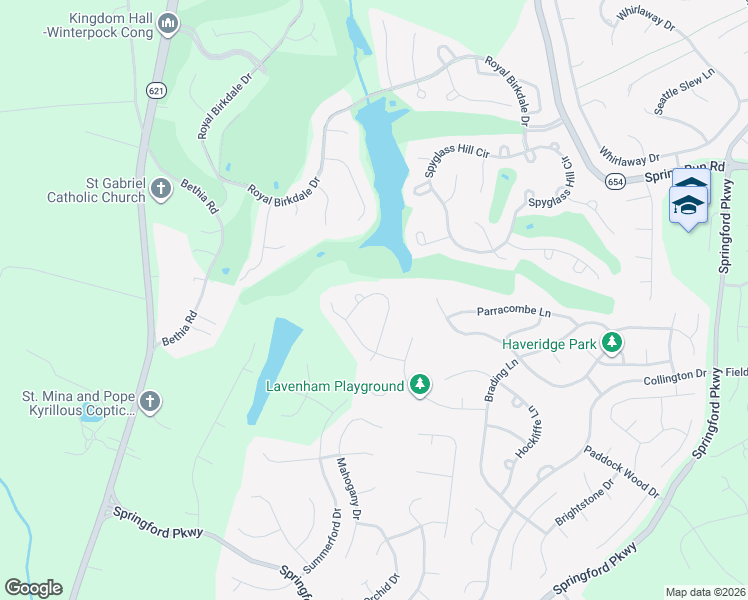 map of restaurants, bars, coffee shops, grocery stores, and more near 8925 Lavenham Loop in Chesterfield