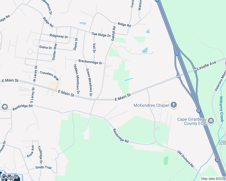 map of restaurants, bars, coffee shops, grocery stores, and more near 200 Oakhill Road in Jackson