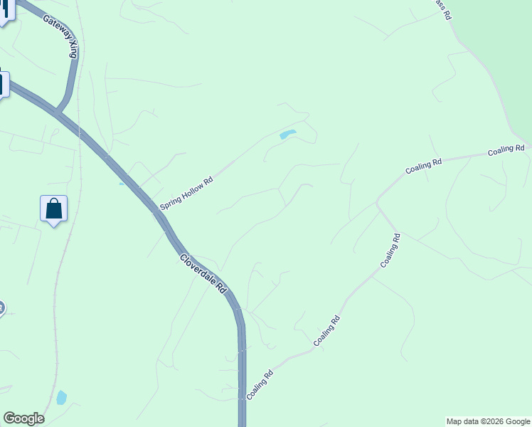 map of restaurants, bars, coffee shops, grocery stores, and more near 343 Ridge Road in Troutville