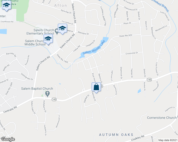 map of restaurants, bars, coffee shops, grocery stores, and more near 5525 Hempwood Place in Richmond