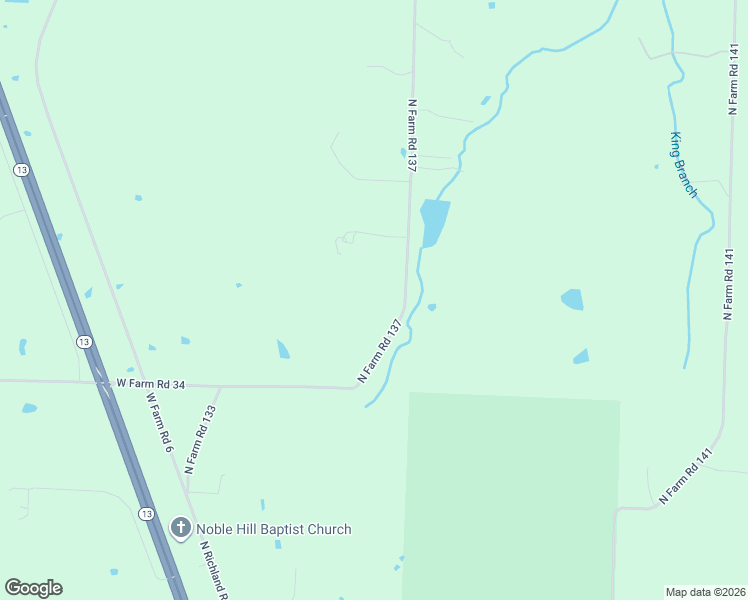 map of restaurants, bars, coffee shops, grocery stores, and more near 10069 West Farm Road 50 in Willard