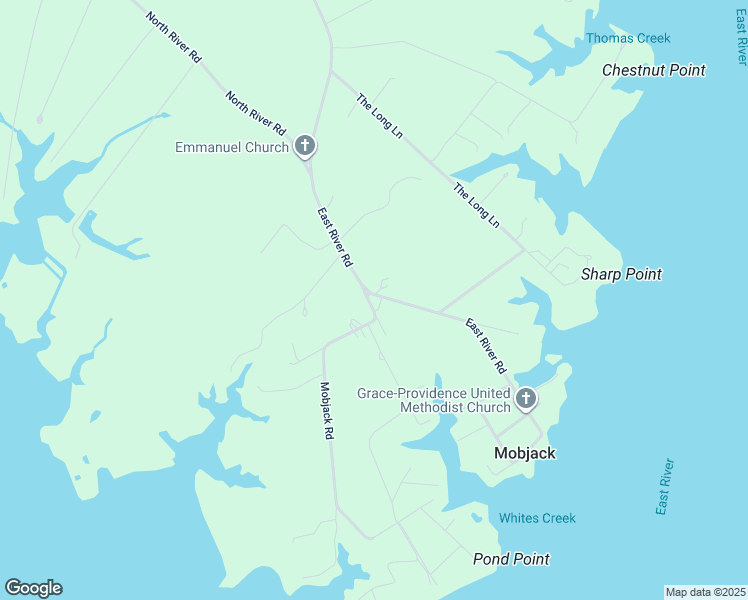 map of restaurants, bars, coffee shops, grocery stores, and more near 45 Whites Neck Drive in Foster