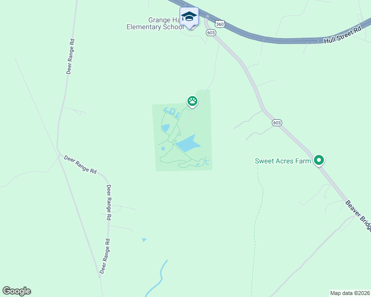 map of restaurants, bars, coffee shops, grocery stores, and more near 8310 Beaver Bridge Road in Moseley