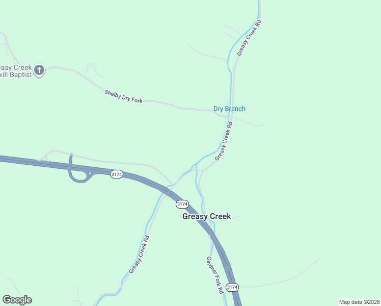 map of restaurants, bars, coffee shops, grocery stores, and more near 3306-3328 Greasy Creek Road in Shelbiana