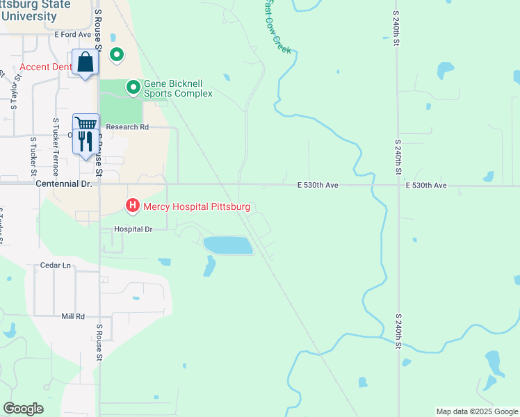 map of restaurants, bars, coffee shops, grocery stores, and more near 2602 Springdale Street in Pittsburg