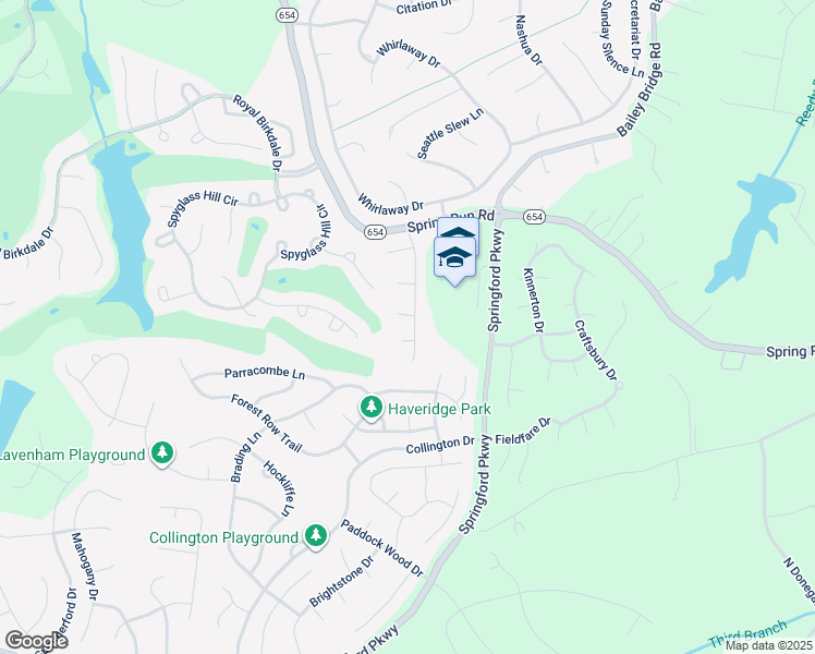 map of restaurants, bars, coffee shops, grocery stores, and more near 9406 Brocket Drive in Midlothian