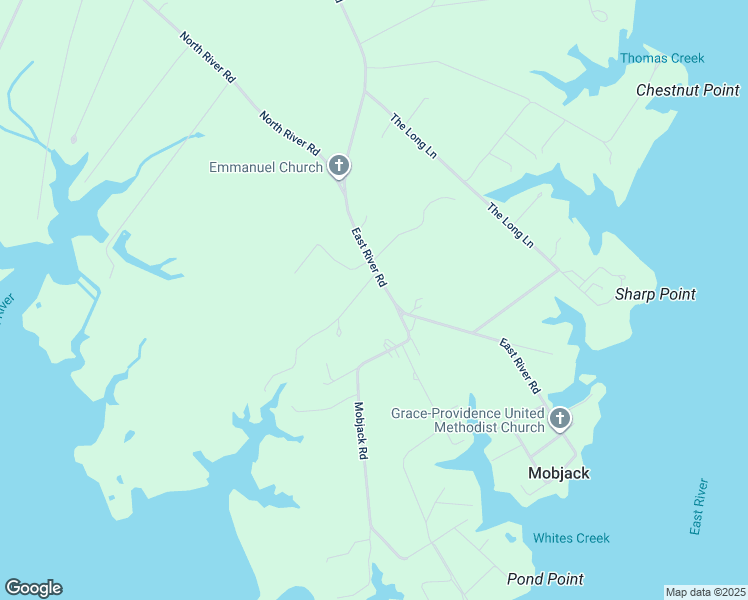 map of restaurants, bars, coffee shops, grocery stores, and more near 51 Robert E Lee Drive in Mobjack