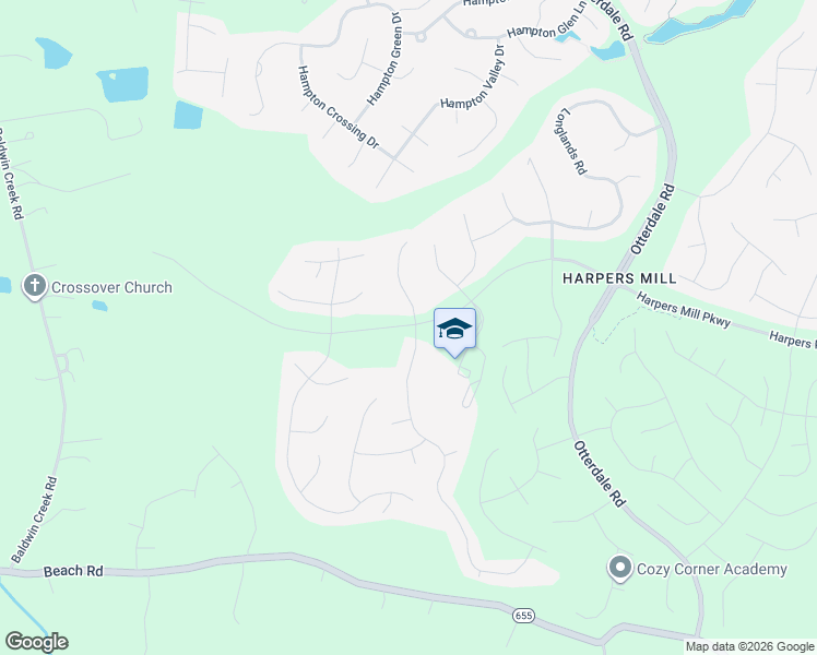 map of restaurants, bars, coffee shops, grocery stores, and more near 8472 Highmarker Court in Chesterfield