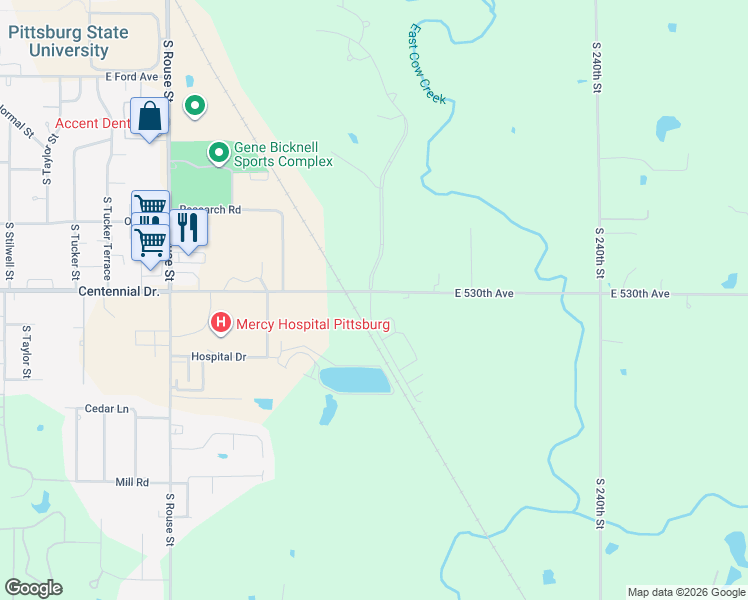 map of restaurants, bars, coffee shops, grocery stores, and more near 2611 Springdale Street in Pittsburg