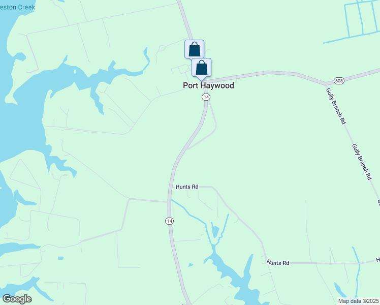 map of restaurants, bars, coffee shops, grocery stores, and more near 18 Red Mens Hall Road in Port Haywood