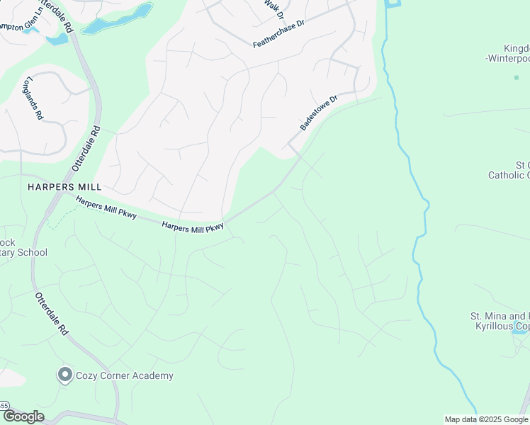 map of restaurants, bars, coffee shops, grocery stores, and more near 15507 Centerline Court in Chesterfield