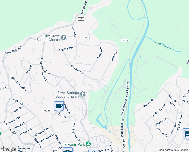 map of restaurants, bars, coffee shops, grocery stores, and more near 210 Douglas Avenue in Princeton