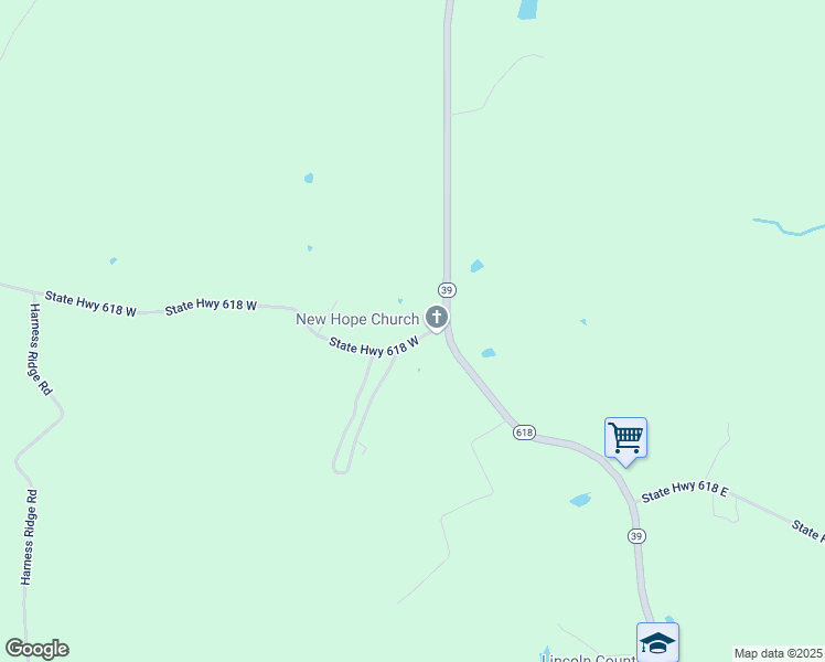 map of restaurants, bars, coffee shops, grocery stores, and more near 245 State Highway 618 in Crab Orchard
