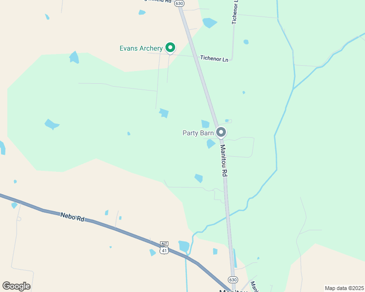 map of restaurants, bars, coffee shops, grocery stores, and more near 675 State Highway 630 in Manitou
