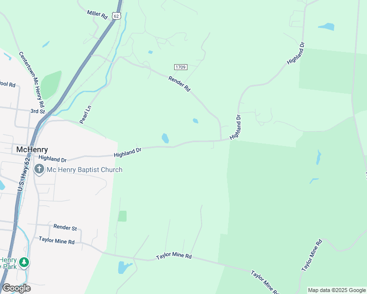 map of restaurants, bars, coffee shops, grocery stores, and more near 1825 Highland Drive in Beaver Dam
