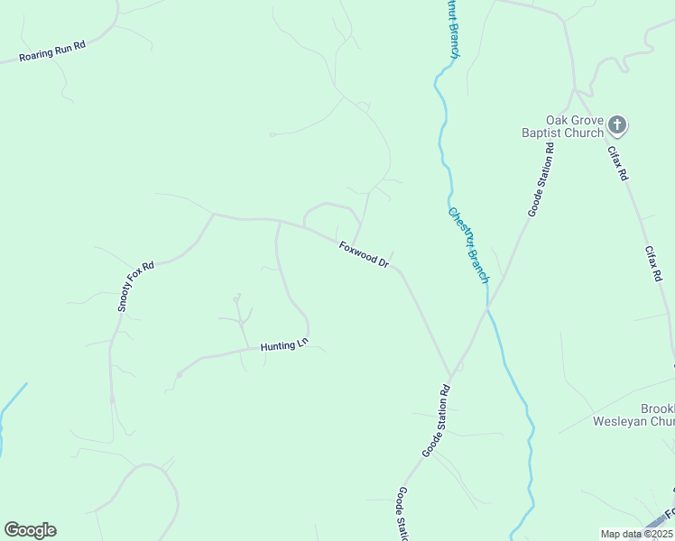 map of restaurants, bars, coffee shops, grocery stores, and more near 142 Foxwood Drive in Goode