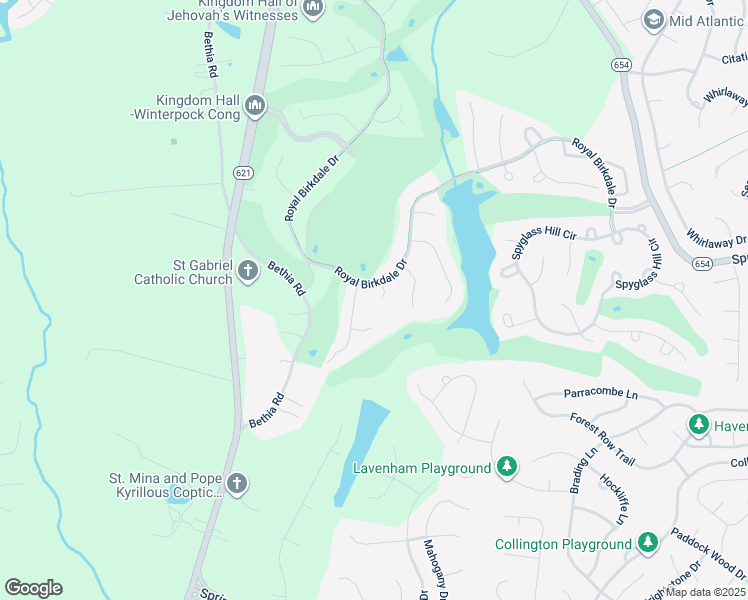 map of restaurants, bars, coffee shops, grocery stores, and more near 8902 Duchess Way in Chesterfield