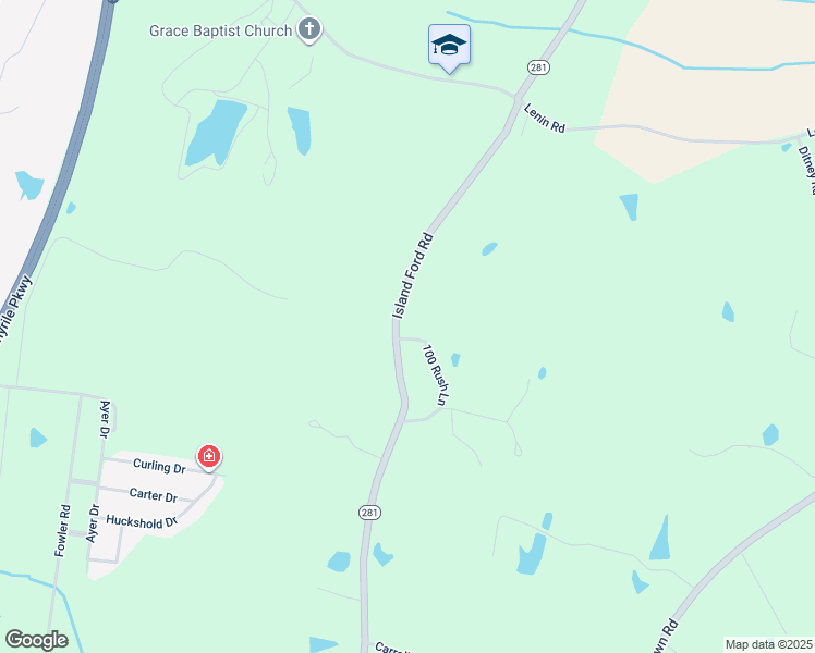 map of restaurants, bars, coffee shops, grocery stores, and more near 3594 Island Ford Road in Madisonville