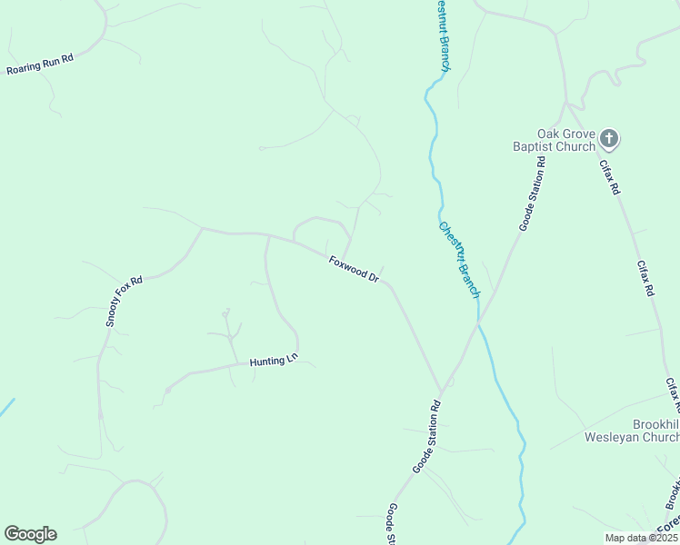 map of restaurants, bars, coffee shops, grocery stores, and more near 142 Foxwood Drive in Goode