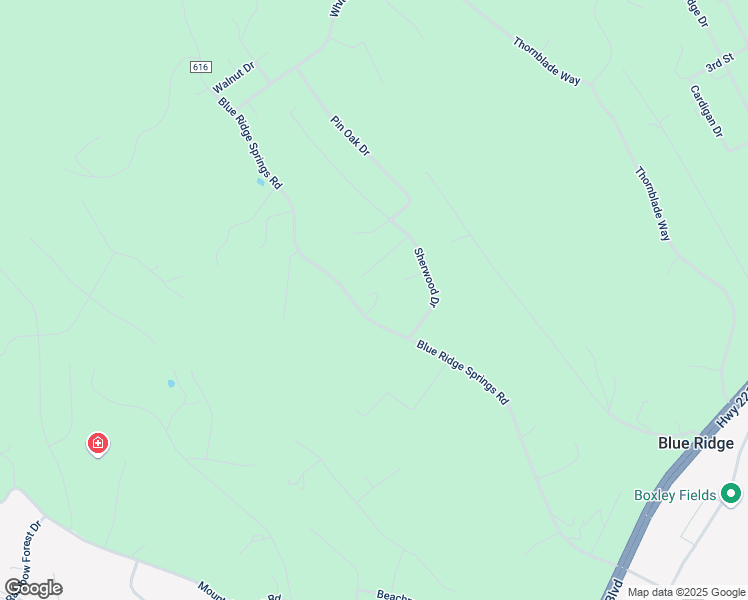 map of restaurants, bars, coffee shops, grocery stores, and more near 2184 Blue Ridge Springs Road in Blue Ridge