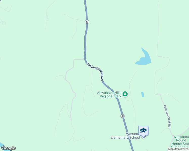 map of restaurants, bars, coffee shops, grocery stores, and more near 43736 California 49 in Ahwahnee