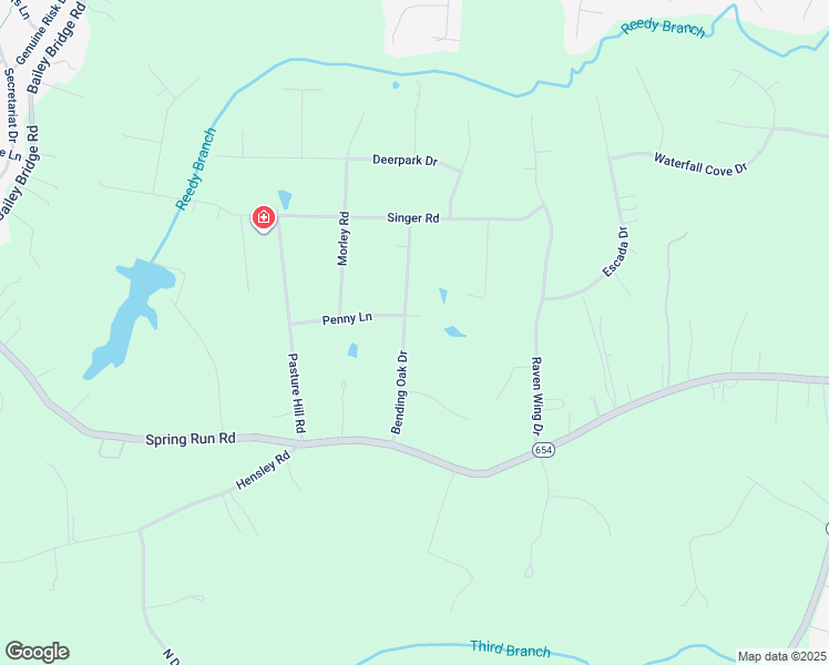 map of restaurants, bars, coffee shops, grocery stores, and more near 9701 Bending Oak Drive in Midlothian