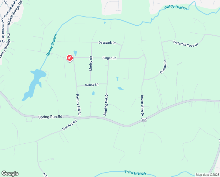 map of restaurants, bars, coffee shops, grocery stores, and more near 9701 Bending Oak Drive in Midlothian