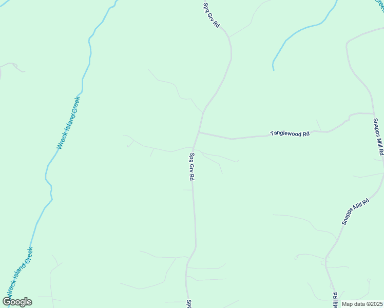 map of restaurants, bars, coffee shops, grocery stores, and more near Spring Grove Road in Spout Spring
