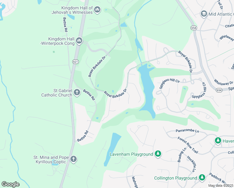 map of restaurants, bars, coffee shops, grocery stores, and more near 8901 Royal Birkdale Drive in Chesterfield